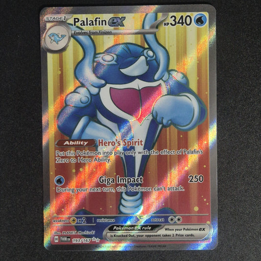 Palafin ex 193/167 - Full Art Ultra Rare - Twilight Masquerade - Pokémon TCG