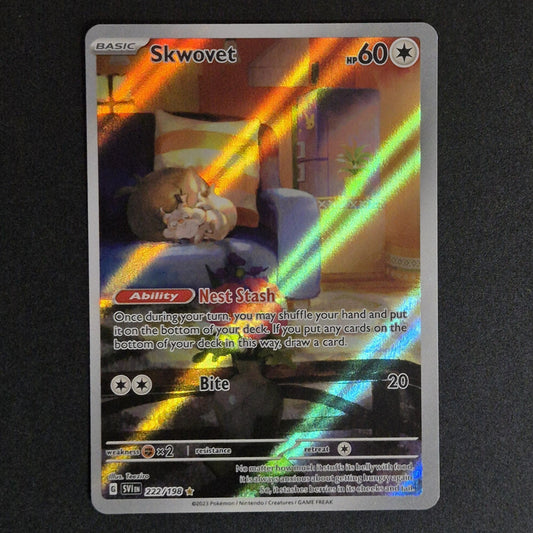 Skwovert  222/198  Illustration Rare  Scarlet & Violet Base - Pokemon PACK FRESH