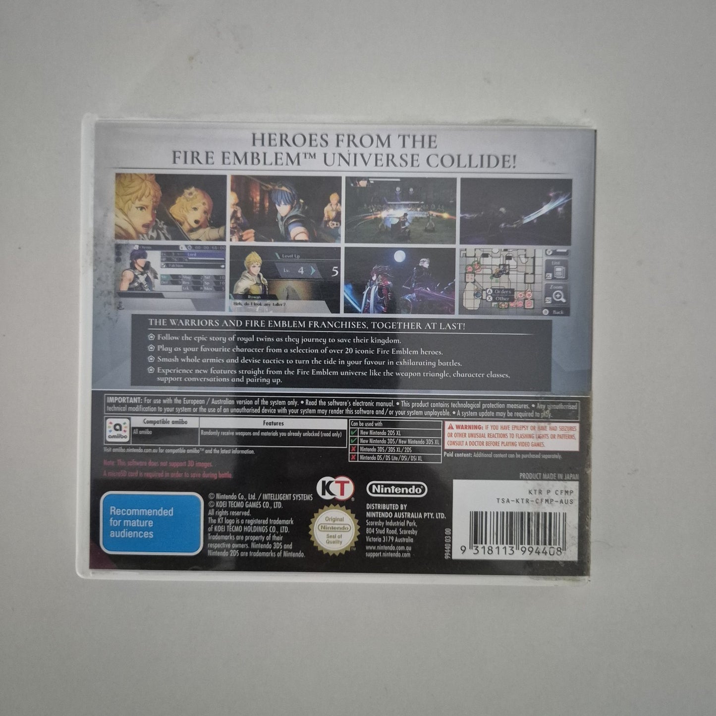 Fire Emblem Warriors - New Nintendo 3DS 2DS Free Tracked Postage - OZ SELLER