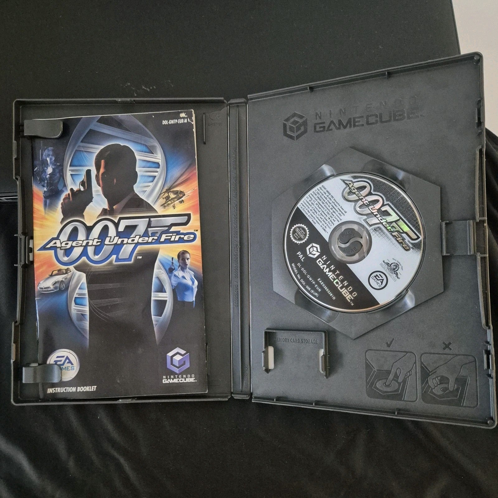 “007”-Agent Under Fire-James Bond-Nintendo Game Cube-see Photos Working