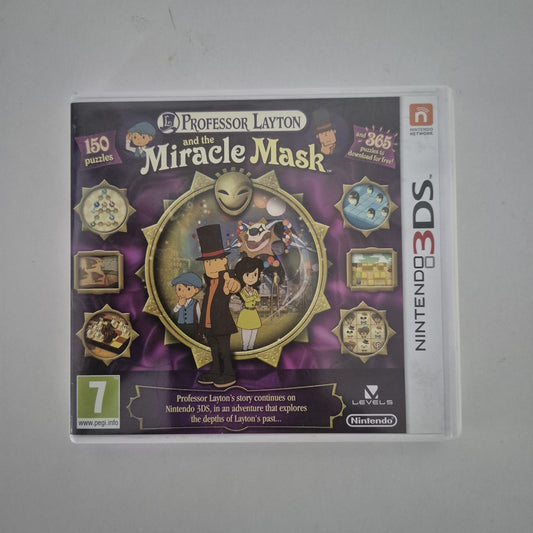 Professor Layton and The Miracle Mask for Nintendo 3DS - Complete in box