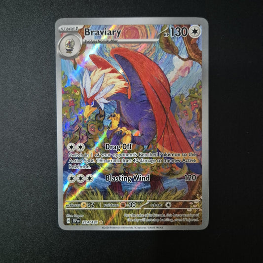 Braviary 214/191 Pokémon Sv08: Surging Sparks Holo PACK FRESH