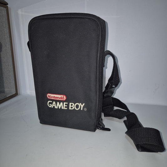 Nintendo Gameboy Black Vintage Carrying Case Bag w/ Strap & Tray Rare