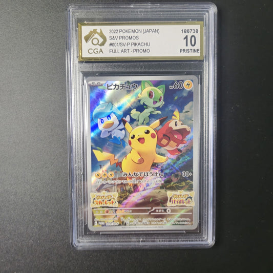 Pikachu Promo Scarlet & Violet CGA 10 GEM 