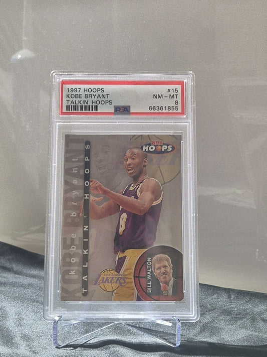 1997 Hoops Talkin Hoops #15 Kobe Bryant (2nd Year) LA Lakers  PSA 8 (Near Mint)