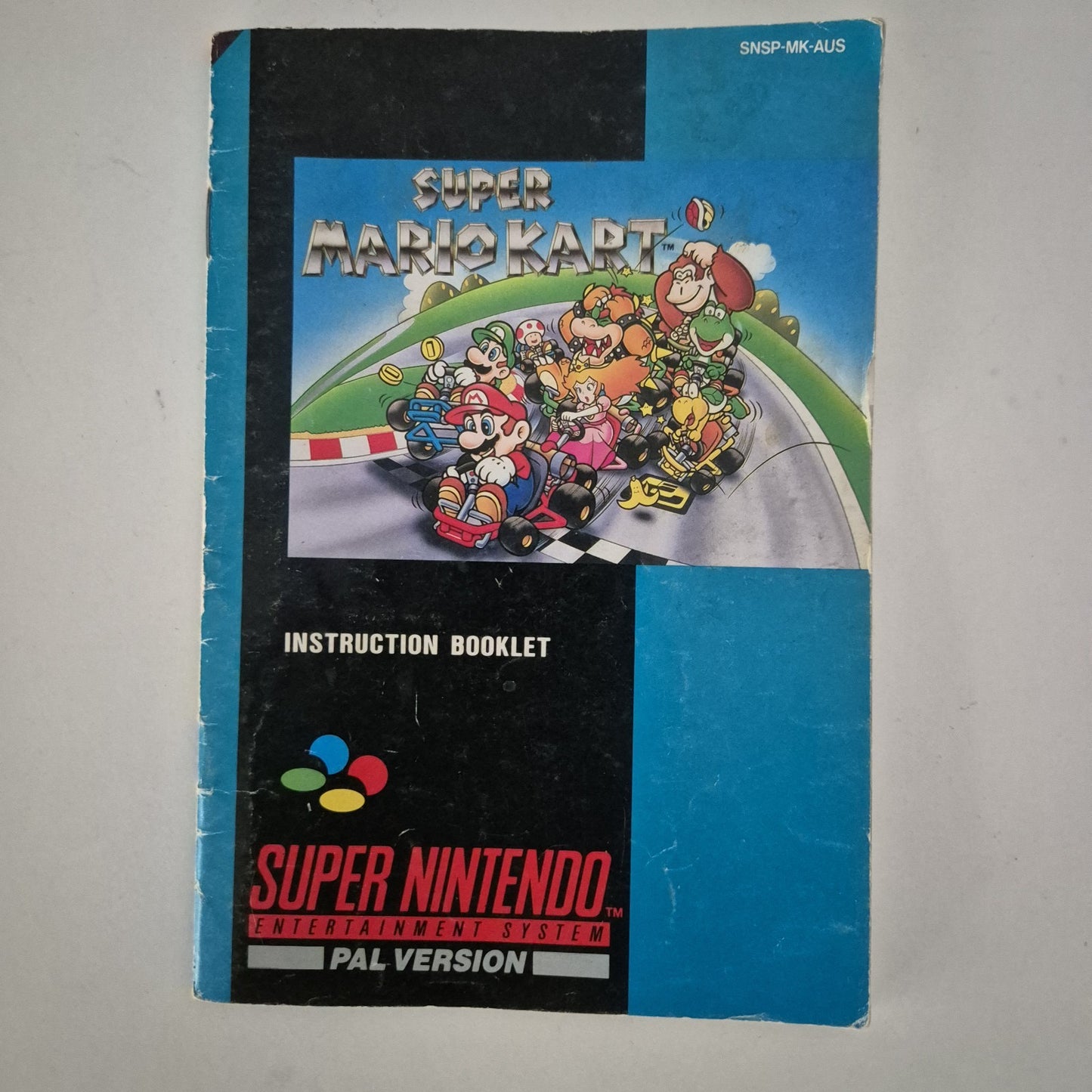 Super Mario Kart Super Nintendo SNES. Manual Instruction Booklet 