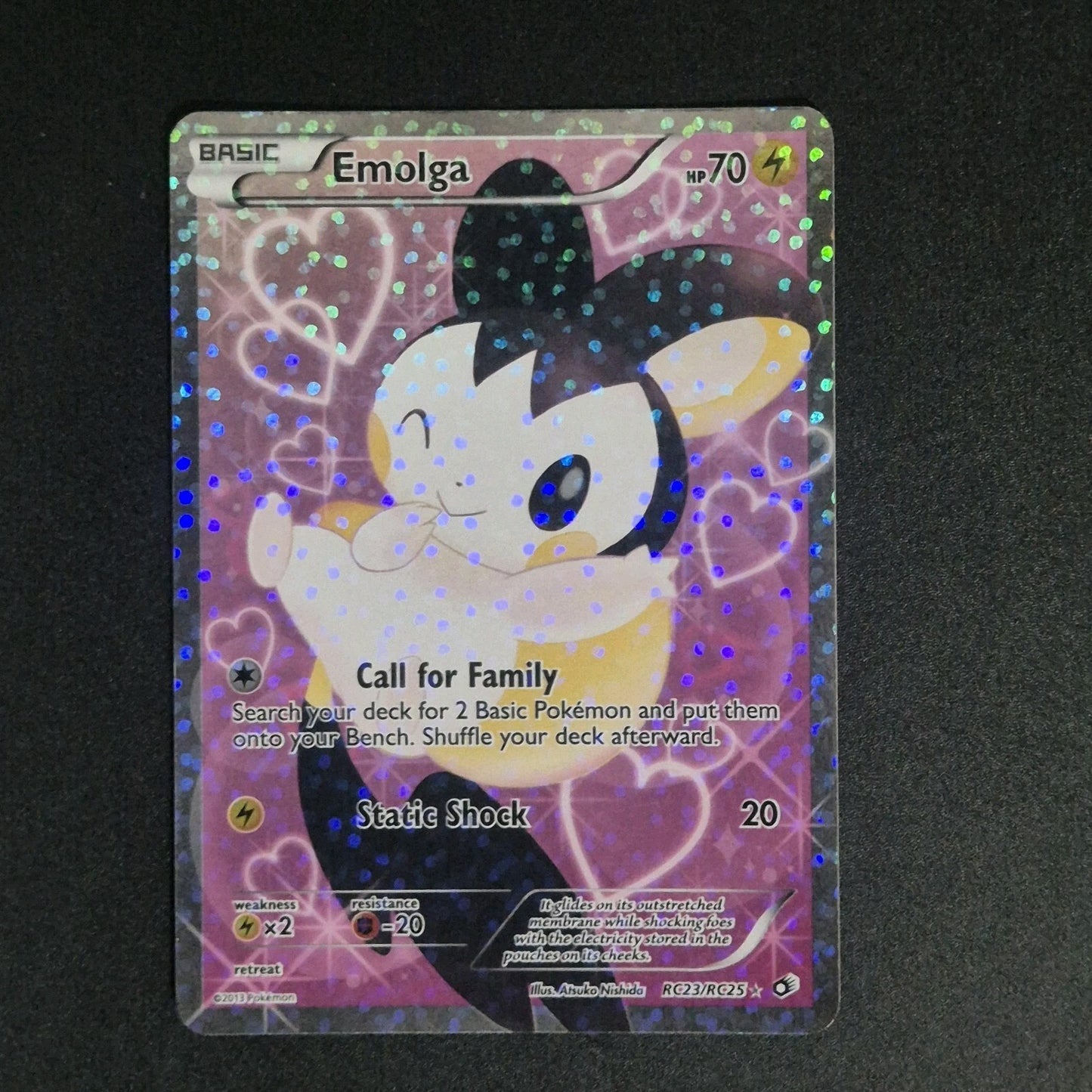 Pokémon TCG Emolga Legendary Treasures Rc23/Rc25 Full Art