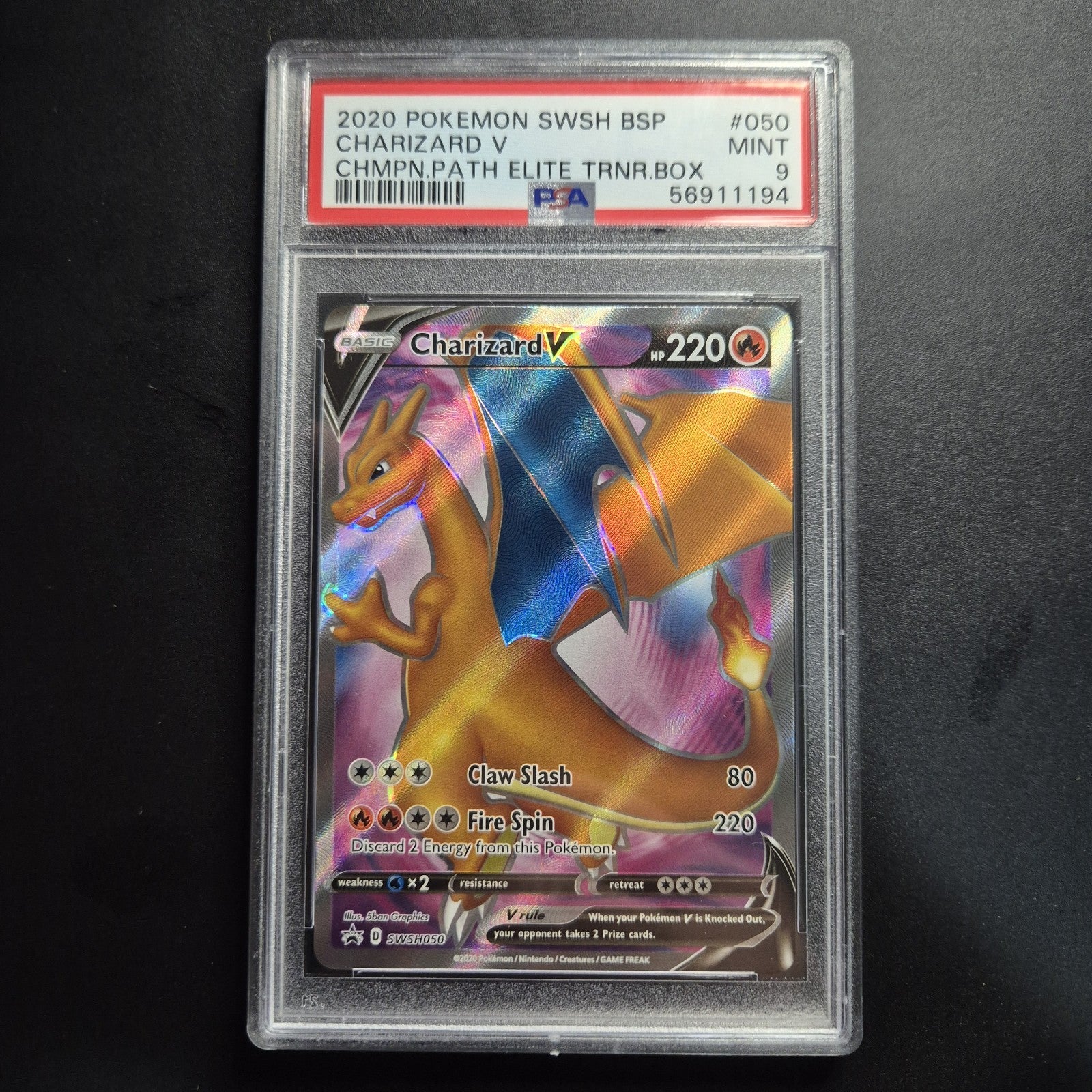 PSA 9 Charizard V SWSH050 SWSH: Sword & Shield Promo Cards Holo
