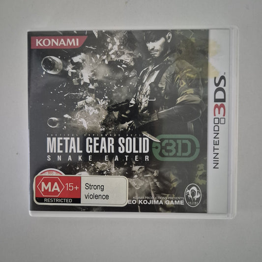 Metal Gear Solid 3D: Snake Eater (Nintendo 3DS, 2004 PAL) CIB Free Postage VGC