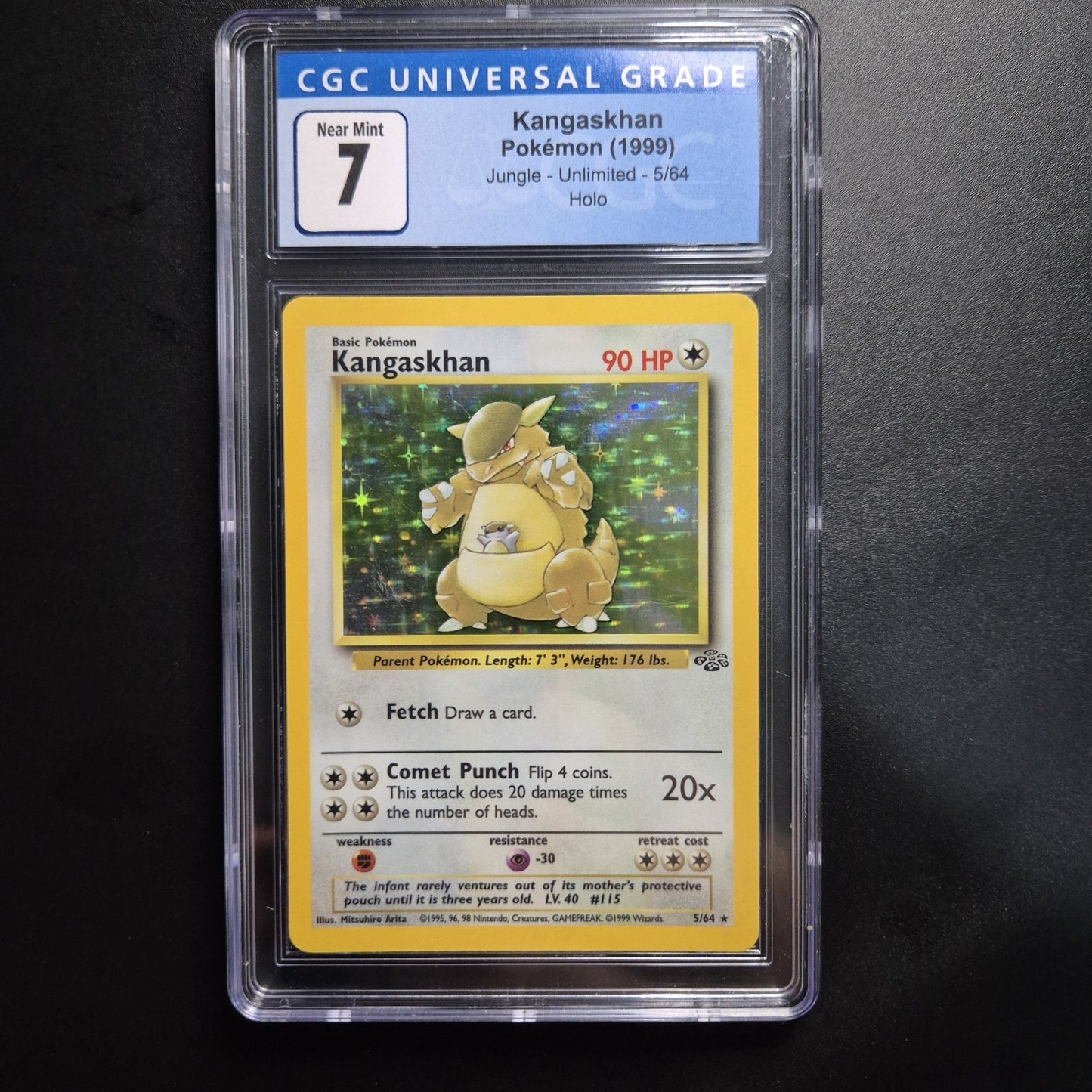 CGC 7 NM 1999 Pokémon Jungle #5/64 KANGASKHAN-HOLO 