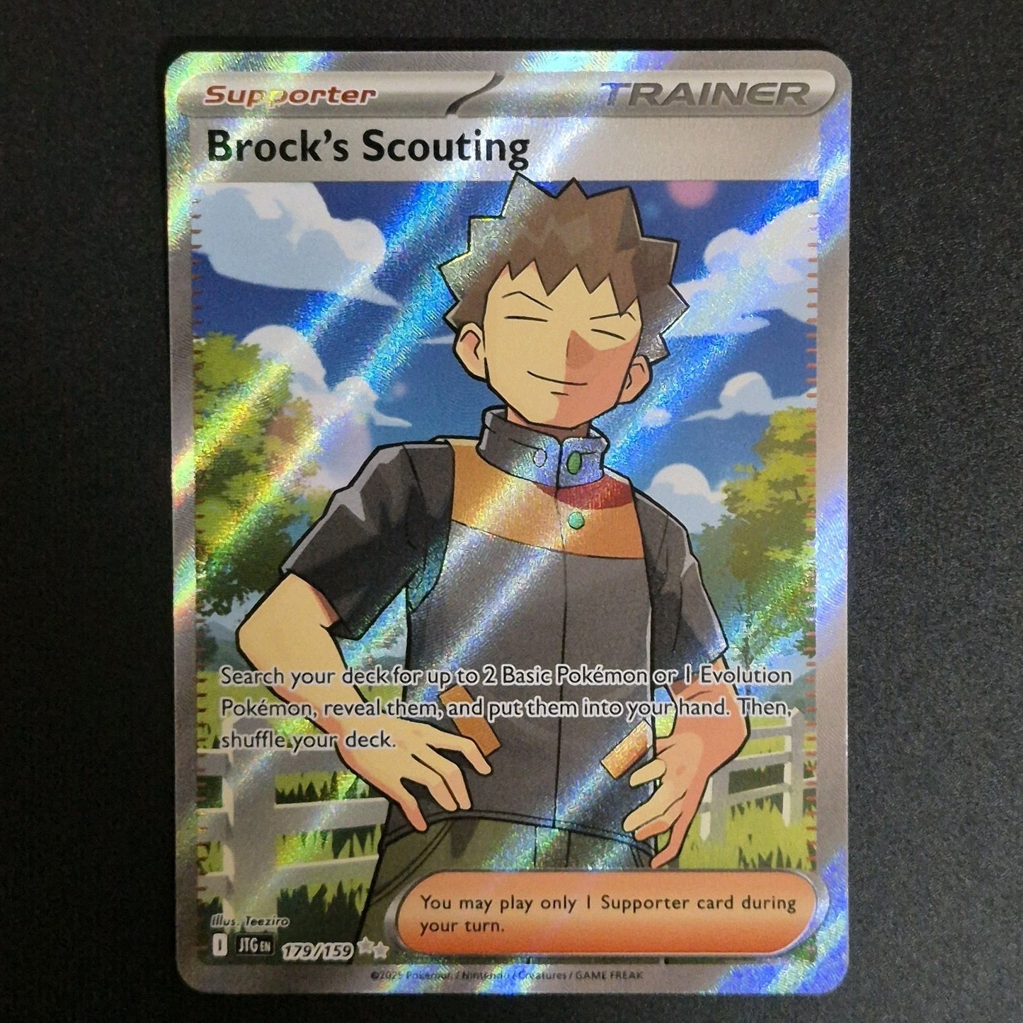 Pokemon TCG - Scarlet & Violet Journey Together 179/159 - BROCK'S SCOUTING