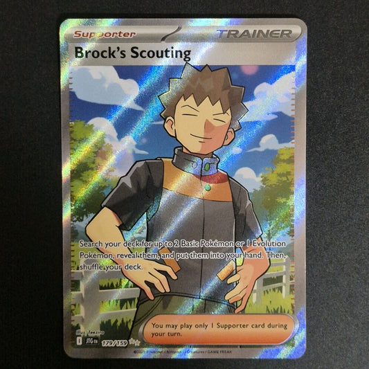 Pokemon TCG - Scarlet & Violet Journey Together 179/159 - BROCK'S SCOUTING
