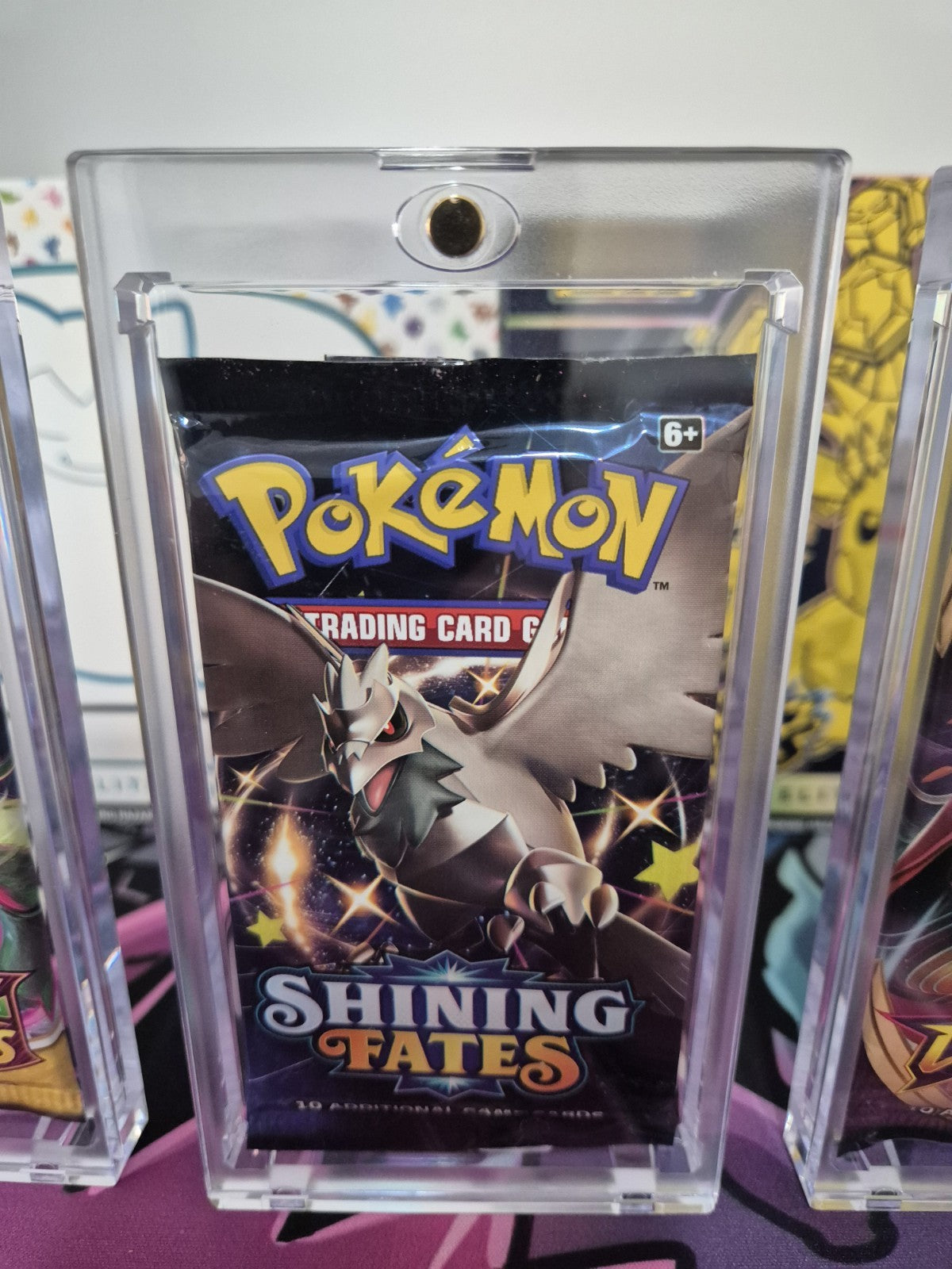 3 PACK Pokemon Booster Pack Acrylic Case Display with Magnetic Lid FAST SHIPPING