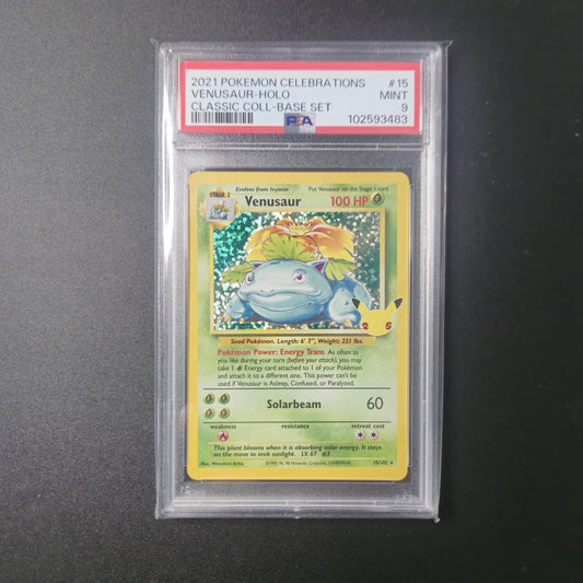 Pokémon TCG Celebrations Classic Collection - Venusaur Holo 15/102 - PSA 9 MINT