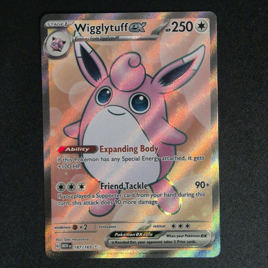 Wigglytuff ex 187/165 Sv: Scarlet & Violet 151 Holo NM-MINT