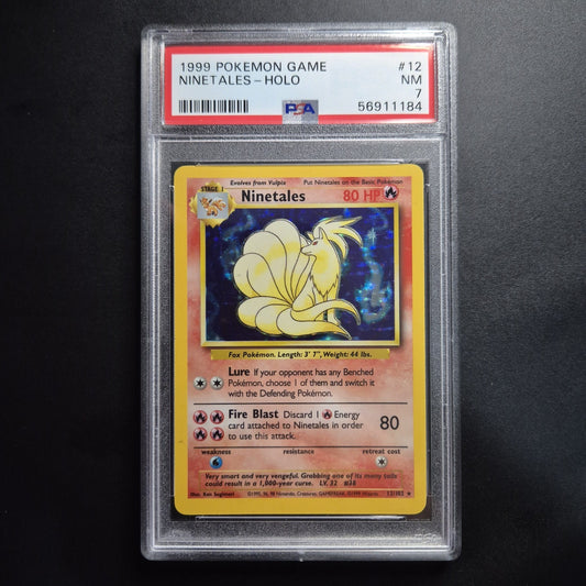 PSA 7 NM 1999 Ninetales Base Unlimited Holo Card Pokemon