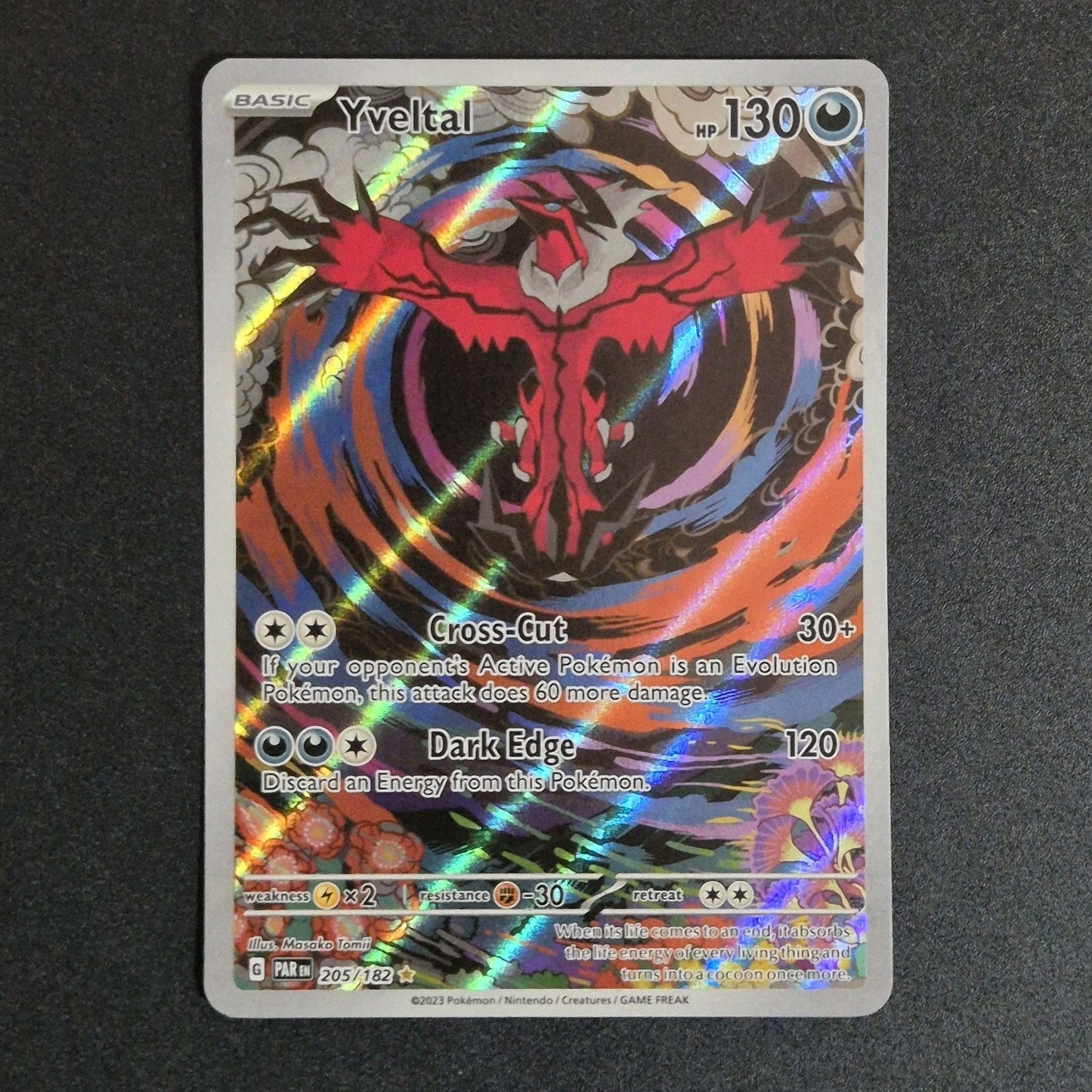 Pokemon Yveltal 205/182 Illustration Rare Paradox Rift NM