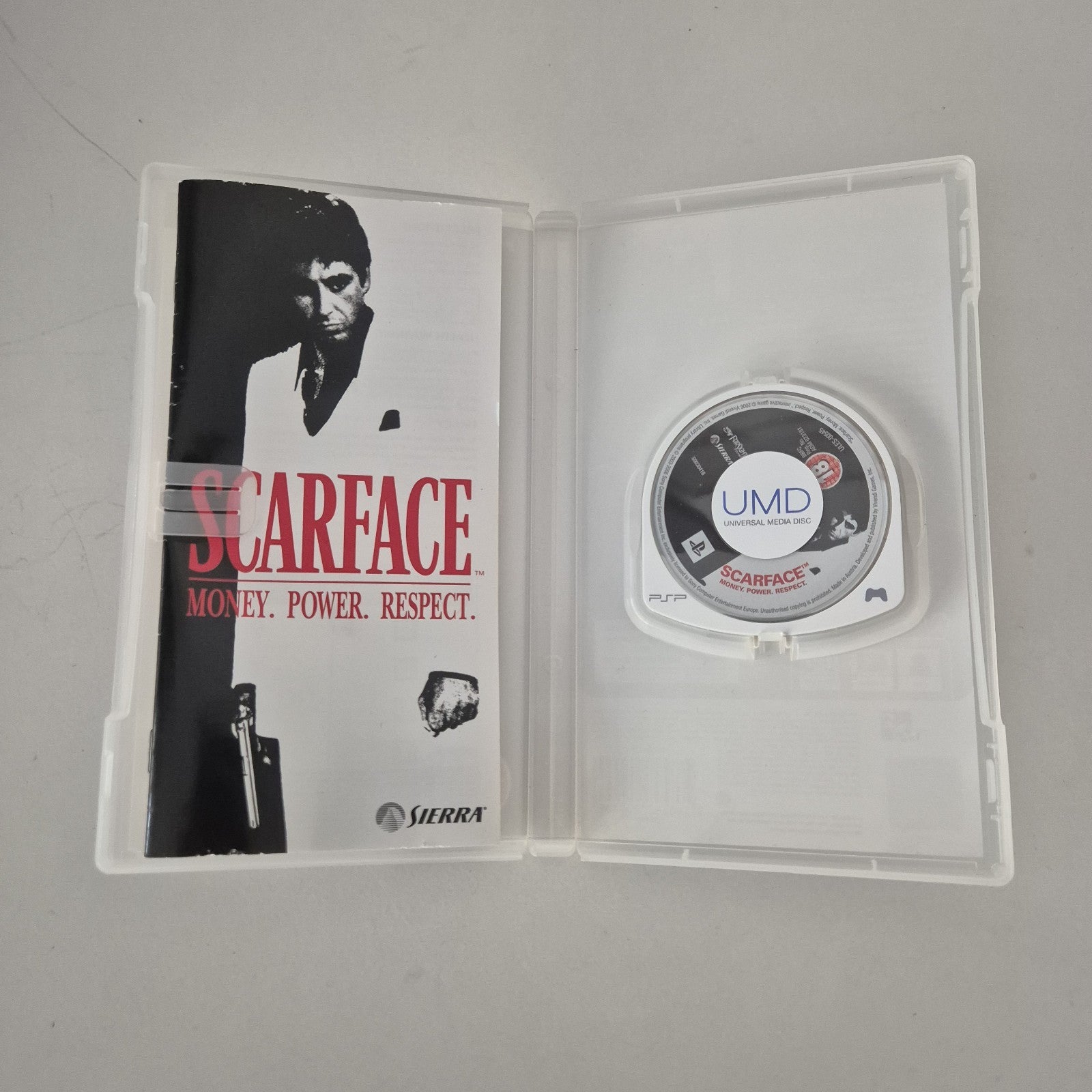 Scarface Money Power Respect Sony PSP PlayStation Portable Region 2 With Manual